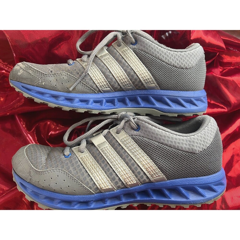 Adidas Women's Falcon Elite 2 Gray Blue Running Shoes Sneakers Size 6.5